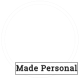 Puntgaaf made personal transparant logo